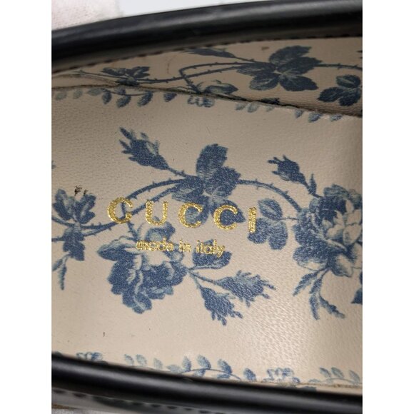 Gucci Women’s Cordovan Lux Harald Moccasin Platform Loafers Black EU35.5 - Picture 12 of 15